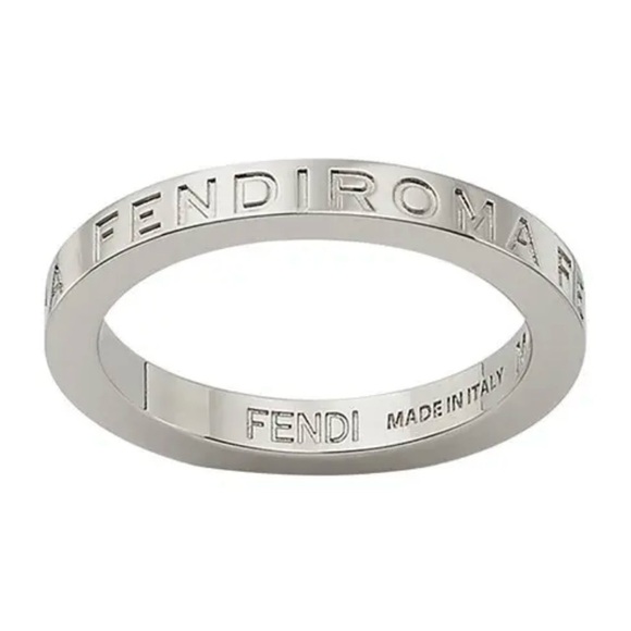 Fendi Other - Fendi Roma Silver Metallic Engraved Band